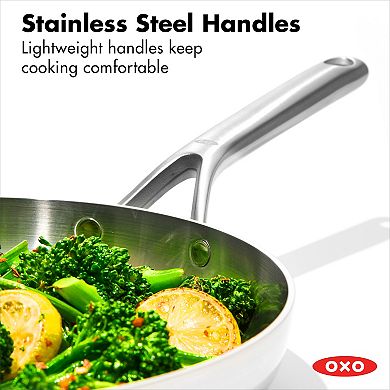 OXO Mira 3-Ply Stainless Steel 10-in. Frypan