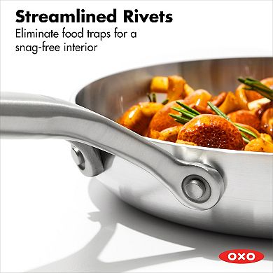 OXO Mira 3-Ply Stainless Steel 10-in. Frypan