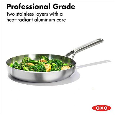 OXO Mira 3-Ply Stainless Steel 10-in. Frypan