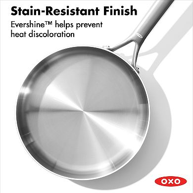 OXO Mira 3-Ply Stainless Steel 3.25-qt. Sauté Pan with Lid