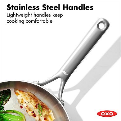 OXO Mira 3-Ply Stainless Steel 3.25-qt. Sauté Pan with Lid