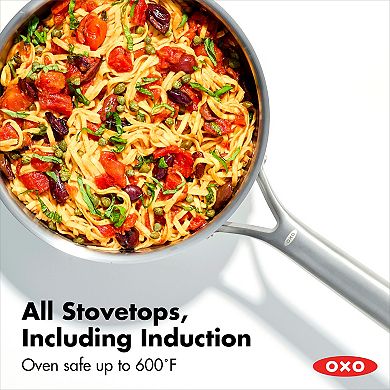 OXO Mira Tri-Ply Stainless Steel 3.5-qt. Chef's Pan with Lid