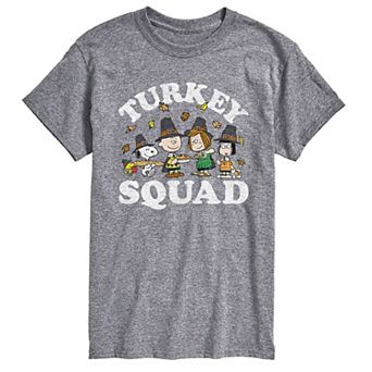 Big & Tall Peanuts Turkey Squad Tee