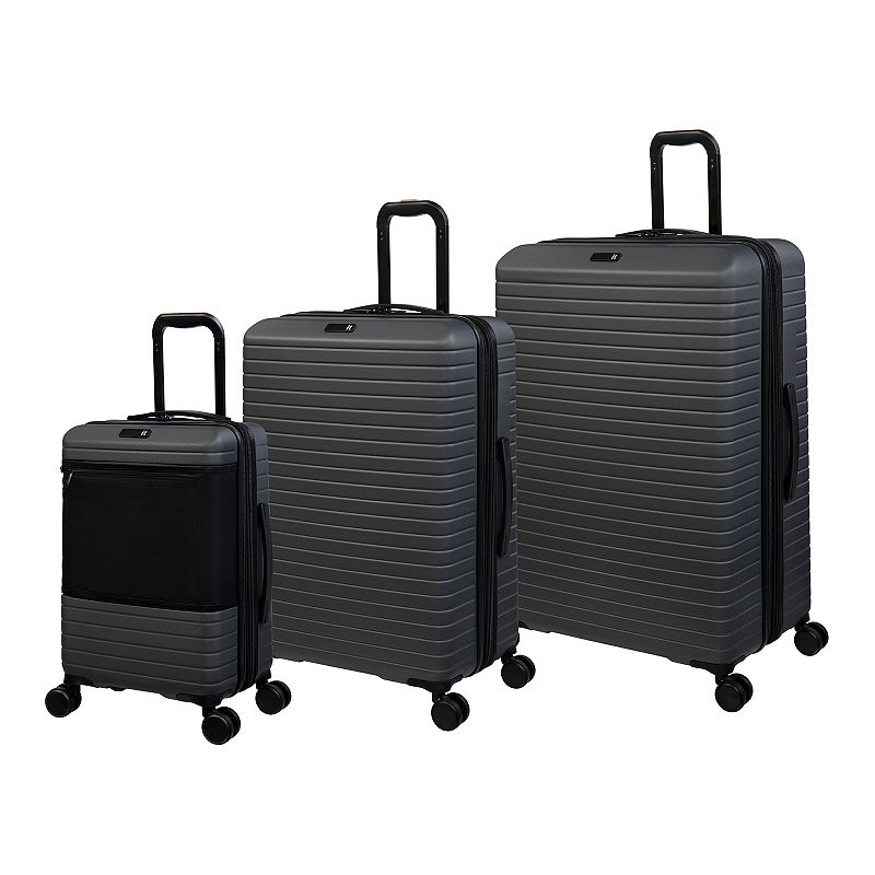 it luggage Attuned 3-Piece Hardside Spinner Luggage Set, Grey, 3 Pc Set