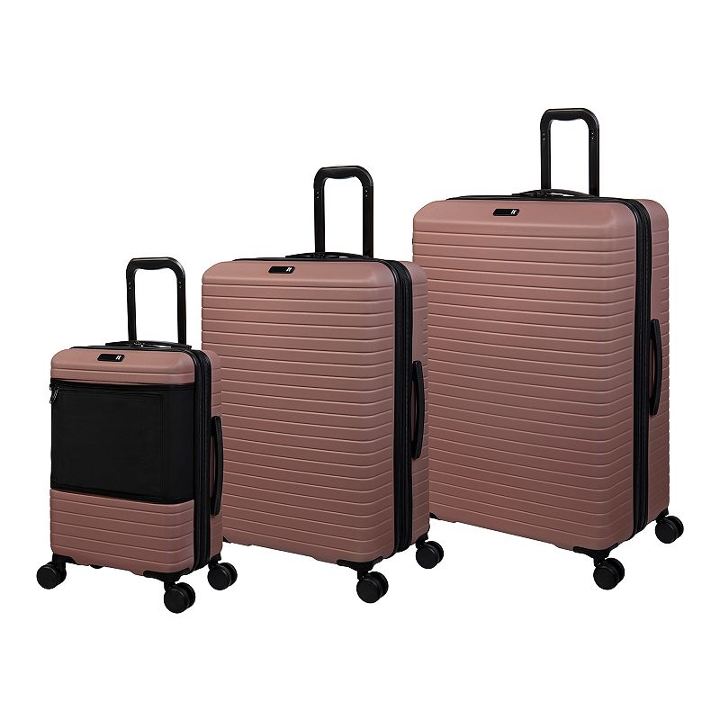 it luggage Attuned 3-Piece Hardside Spinner Luggage Set, Purple, 3 Pc Set