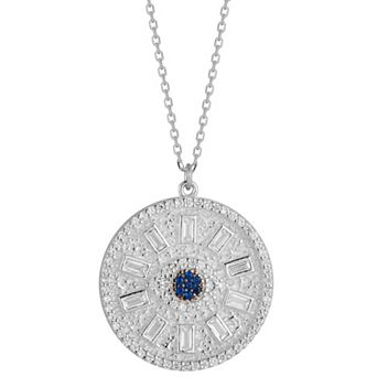 Sunkissed Sterling 14k Gold Over Cubic Zirconia Evil Eye Necklace