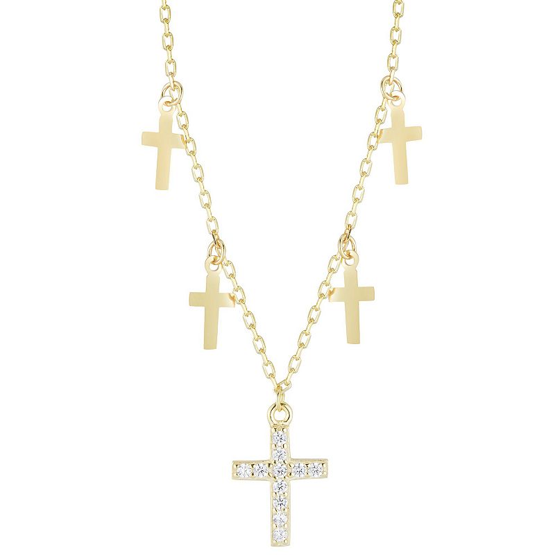 Sideways cross necklace on sale kohls