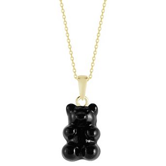 Sunkissed Sterling 14k Gold Over Silver Gummy Bear Necklace