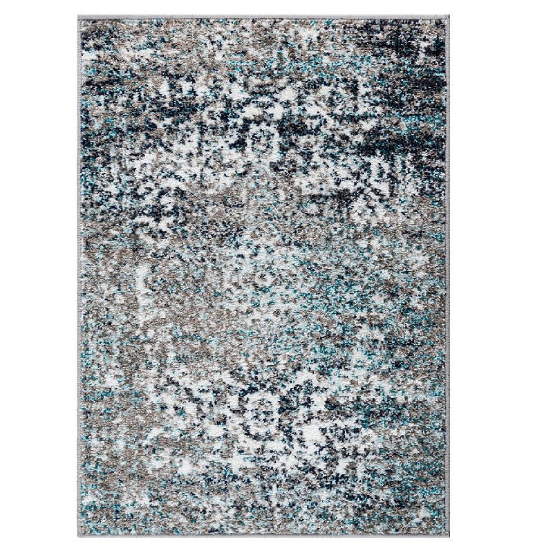 Unique Loom Medallion Richmond Rug, Blue, 8Ft Sq