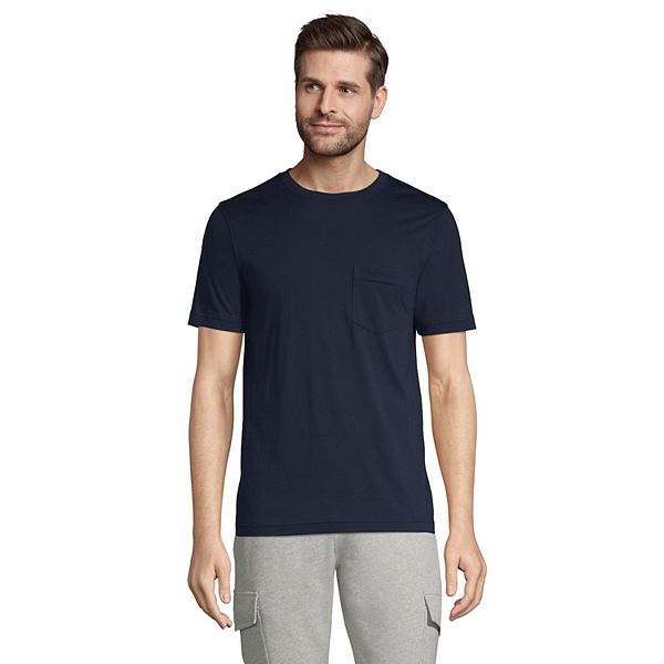 Big & Tall Lands' End Supima Pocket Tee
