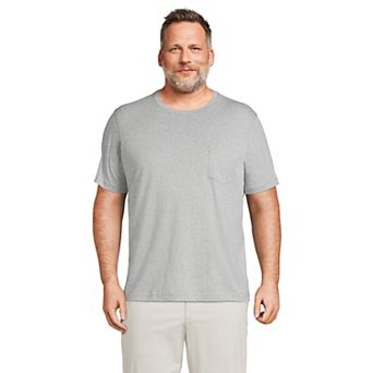 Big & Tall Lands' End Supima Pocket Tee