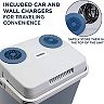 Ivation 25 L Electric Cooler & Warmer Mini Portable Car Fridge for Camping & Travel