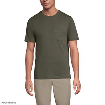 Men's Lands' End Supima Pocket Tee
