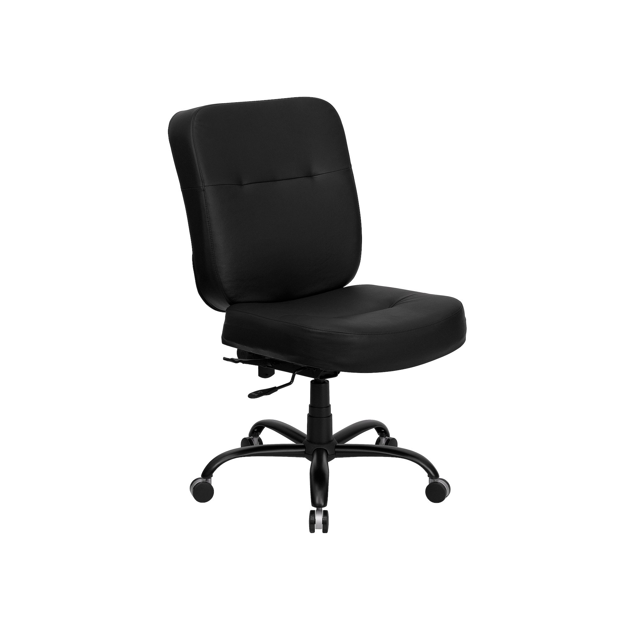 Flash Furniture Hercules Series Big & Tall Swivel Office Chair, Black Leath