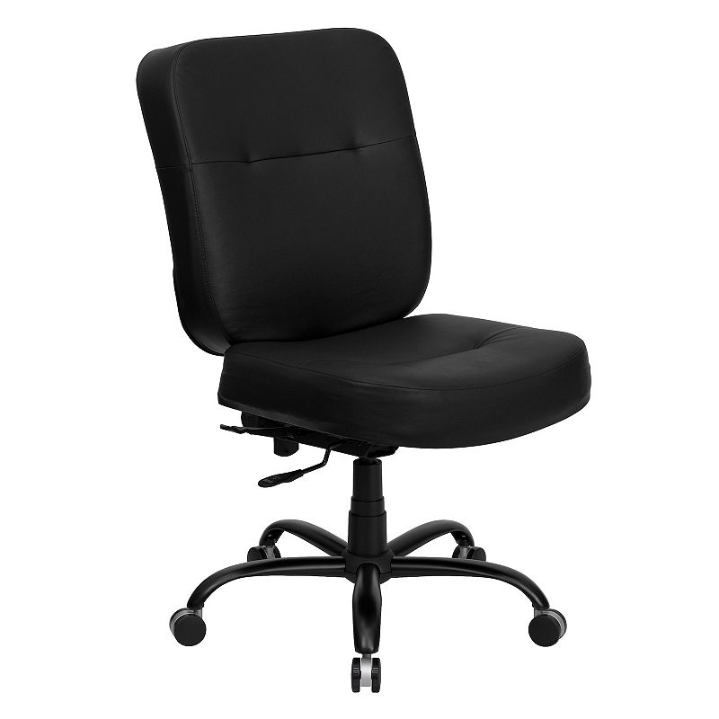 Flash Furniture Hercules Series Big & Tall Swivel Office Chair, Black