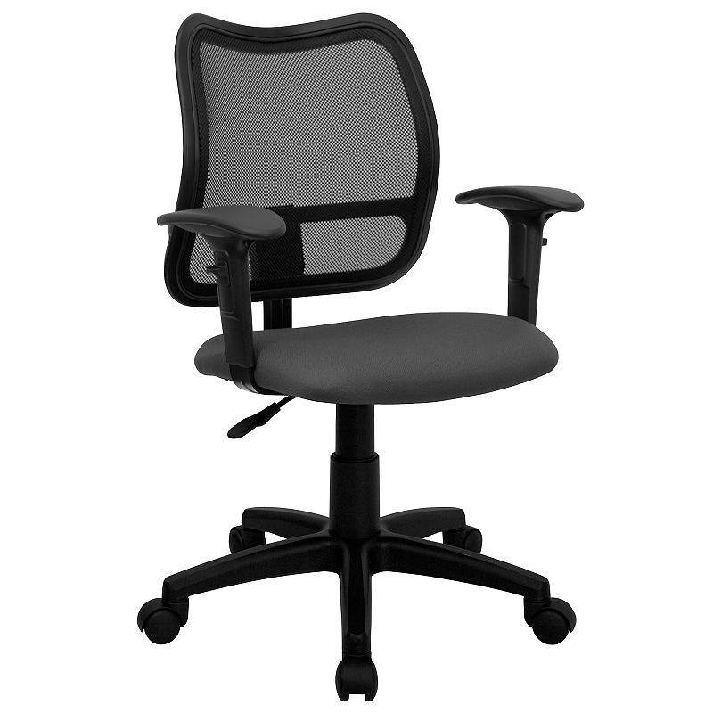 Flash Furniture Alber Swivel Office Chair, Grey