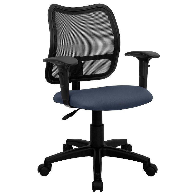Flash Furniture Alber Swivel Office Chair, Blue