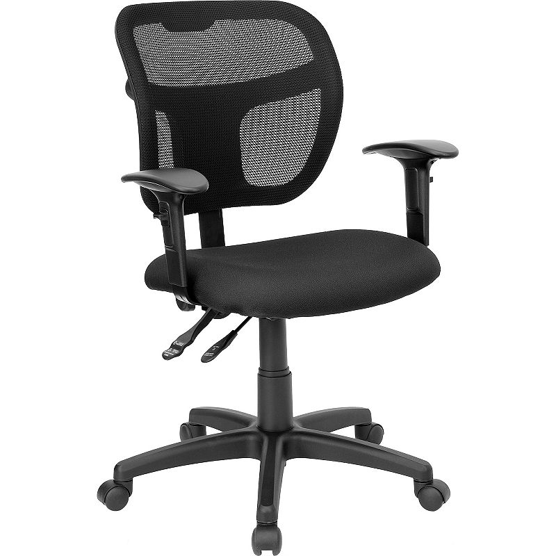 76170401 Flash Furniture Pellen Swivel Office Chair, Black sku 76170401