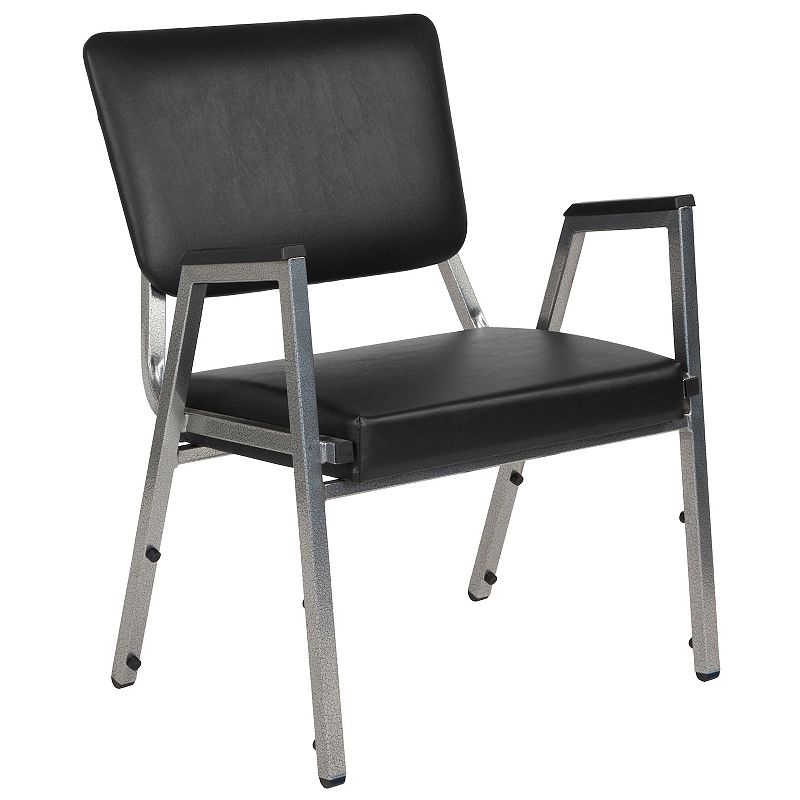 Flash Furniture Hercules Series Reception Arm Chair, Black