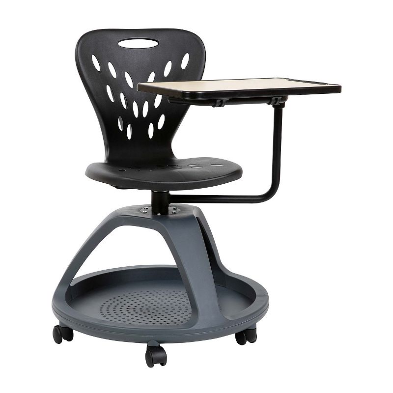 37495142 Flash Furniture Laikyn Mobile Desk Chair, Tray & U sku 37495142