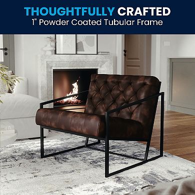 Flash Furniture Hercules Madison Series LeatherSoft Tufted Lounge Chair
