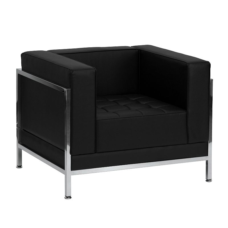 Flash Furniture Hercules Imagination Series Faux Leather Chair, Black