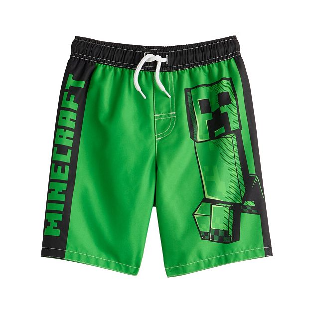 Boys 4-14 Minecraft Swim Trunks