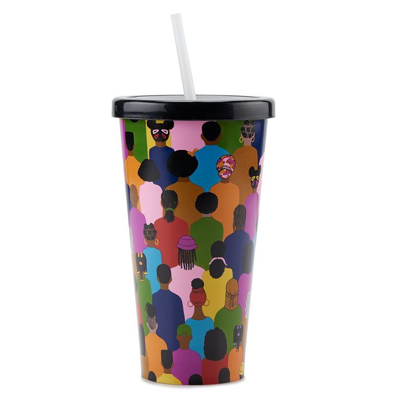Bioworld 20-oz. Black History Month Colorful Community Cup with Straw, Mult