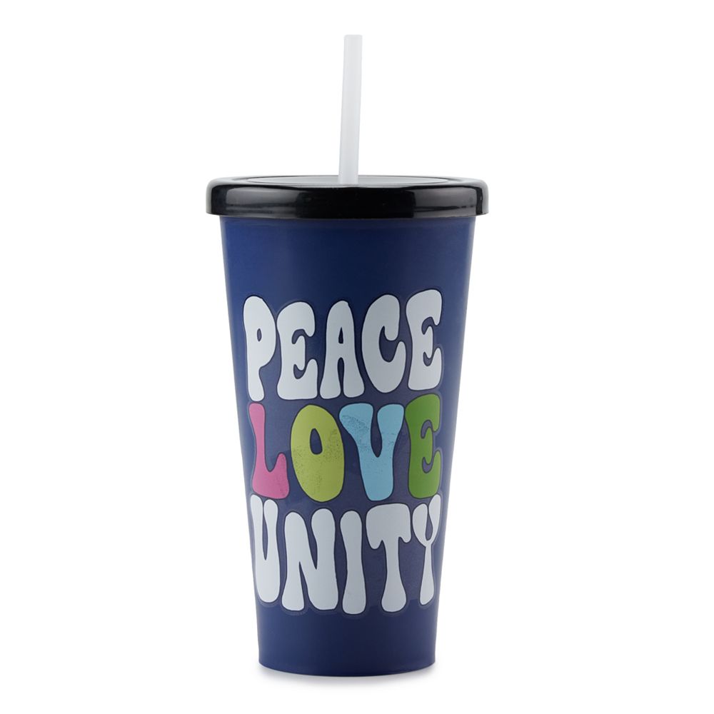 Bioworld 20-oz. Black History Month Peace Love Unity Cup with Straw