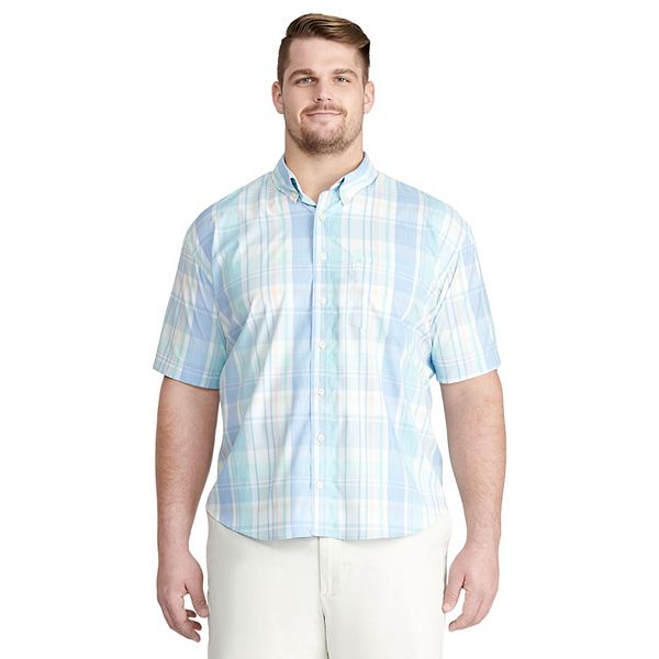Camicia Uomo Izod Advantage Performance A Quadri - Manica Lunga, Tessuto Elasticizzato, Lavabile In Lavatrice, Grigio - 2