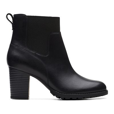 Clarks verona leather booties online