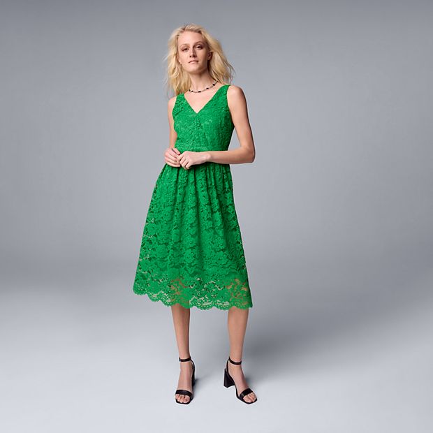 Vera wang best sale green dress