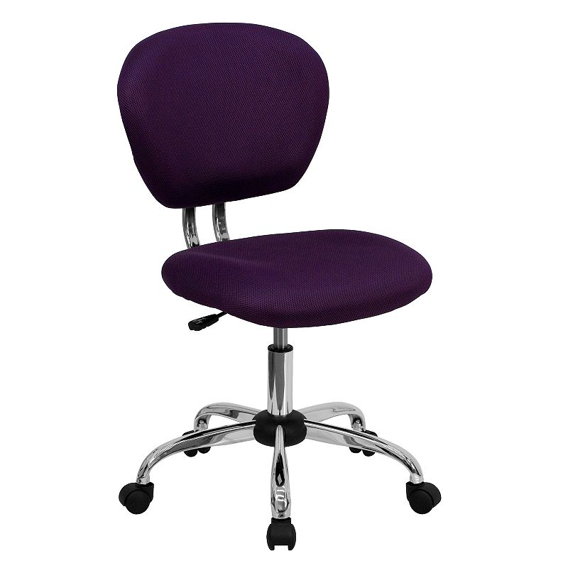 Flash Furniture Beverly Swivel Office Chair, Purple