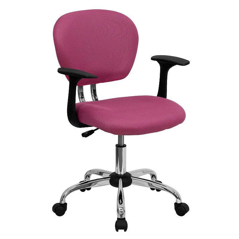 Flash Furniture Beverly Swivel Office Chair, Pink