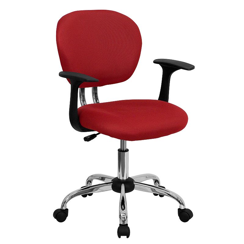 37299103 Flash Furniture Beverly Swivel Office Chair, Red sku 37299103