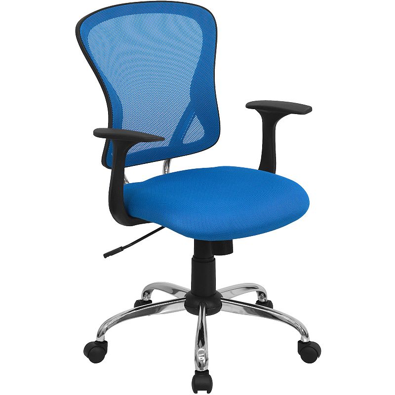 Flash Furniture Alfred Swivel Office Chair, Blue