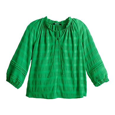 Women's Simply Vera Vera Wang Tie-Neck Blouse
