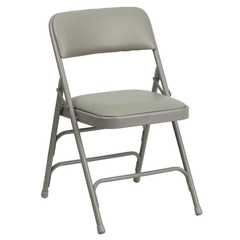 Flash Furniture HERCULES Series Padded Folding Chair, Grey