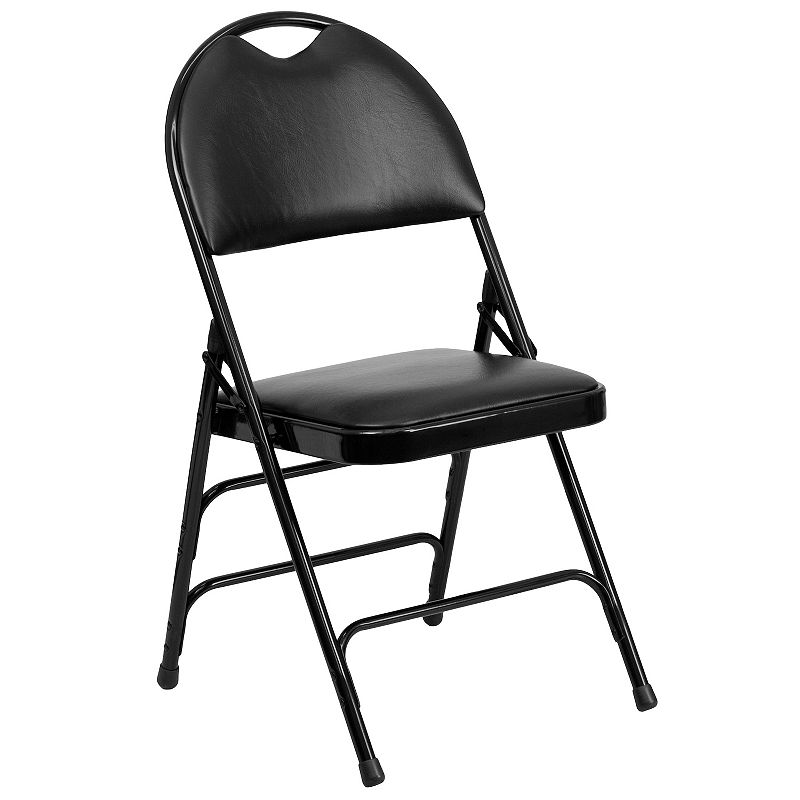 Flash Furniture Hercules Series Ultra-Premium Folding Chair, Black