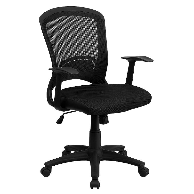 Flash Furniture Manny Swivel Office Chair, Black