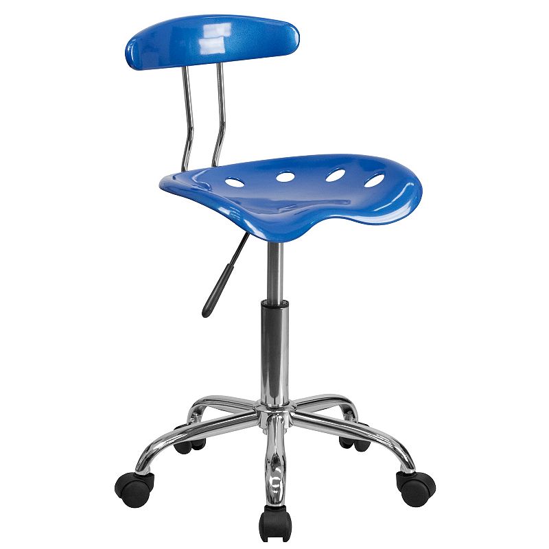Flash Furniture Elliott Swivel Chair, Blue