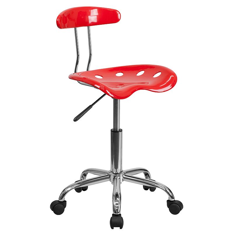 Flash Furniture Elliott Swivel Chair, Red