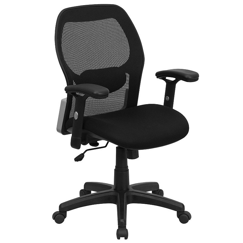 45963618 Flash Furniture Albert Swivel Office Chair, Black sku 45963618
