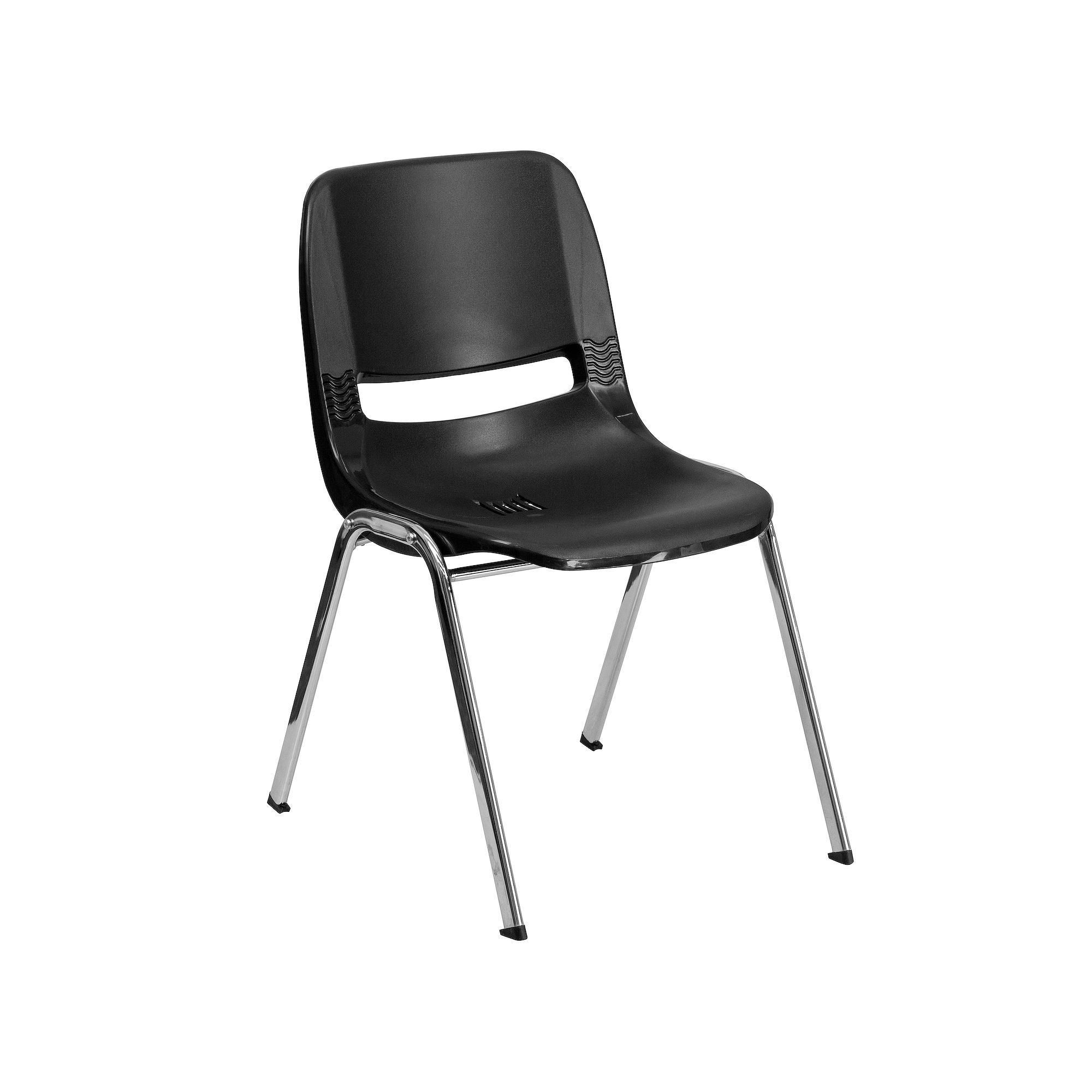 Flash Furniture Hercules Series 24.5-in. Kids Shell Stack Chair, Gray Plas