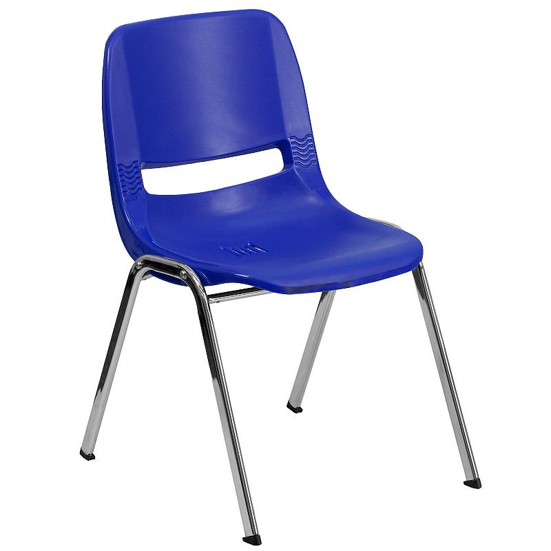 Flash Furniture Hercules Series Kids Shell Stack Chair, Blue