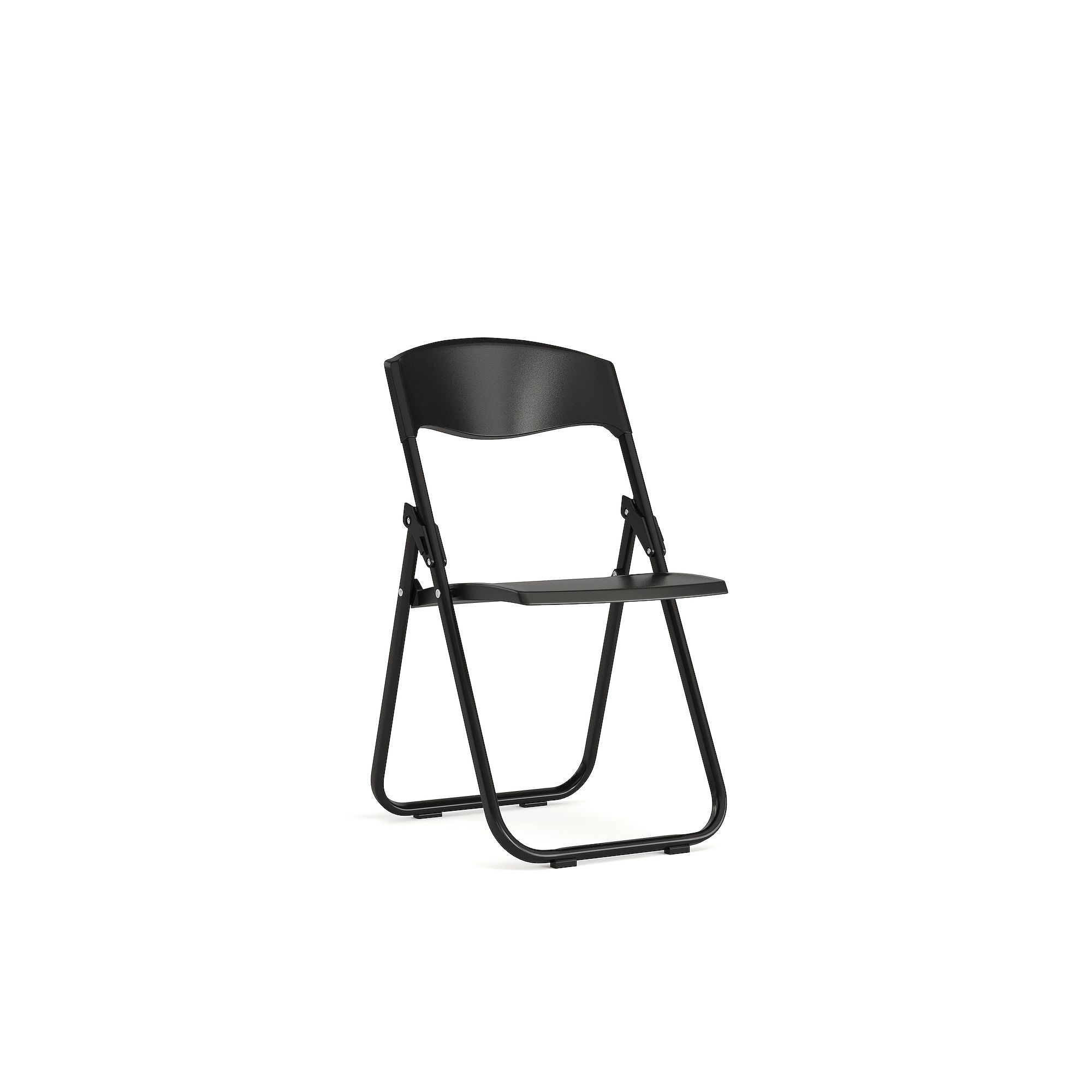 Flash Furniture Hercules Series Durable Folding Chair, Black