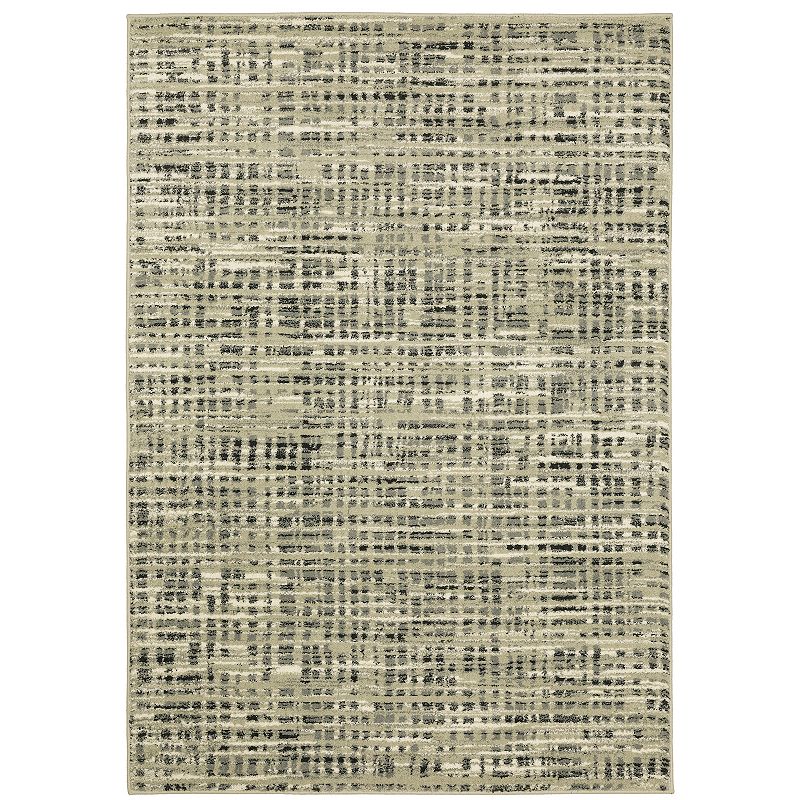 StyleHaven Salinas Industrial Abstract Area Rug, Beig/Green, 10X13 Ft