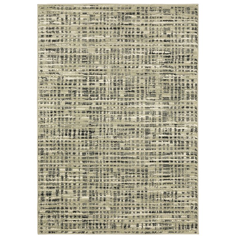 StyleHaven Salinas Industrial Abstract Area Rug, Beig/Green, 10X13 Ft