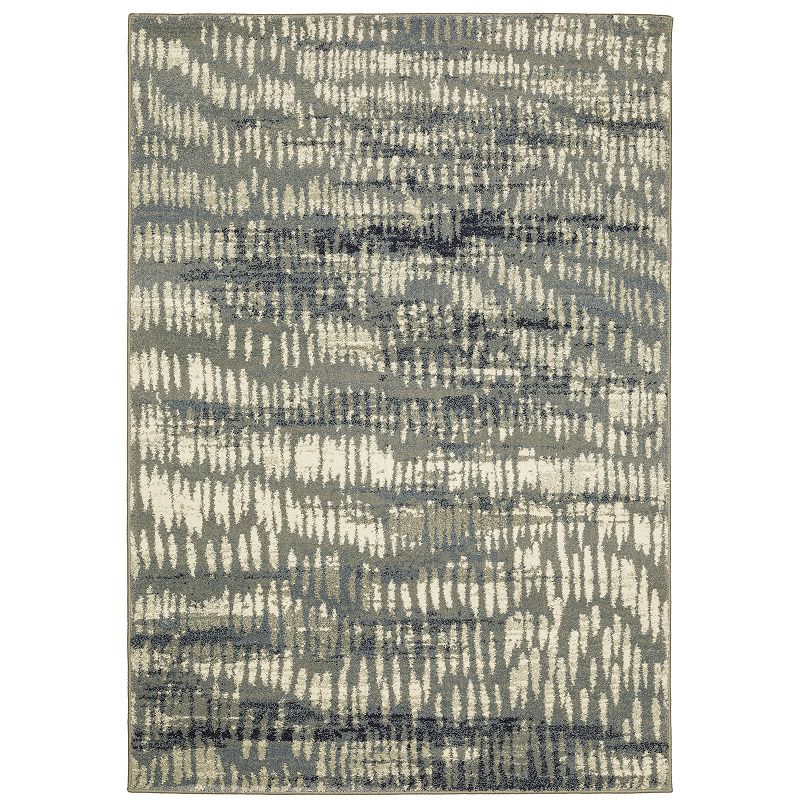 StyleHaven Salinas Industrial Abstract Area Rug, Grey, 5X7 Ft