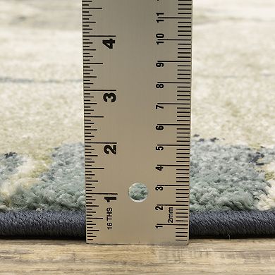 StyleHaven Salinas Contemporary Blue Abstract Area Rug